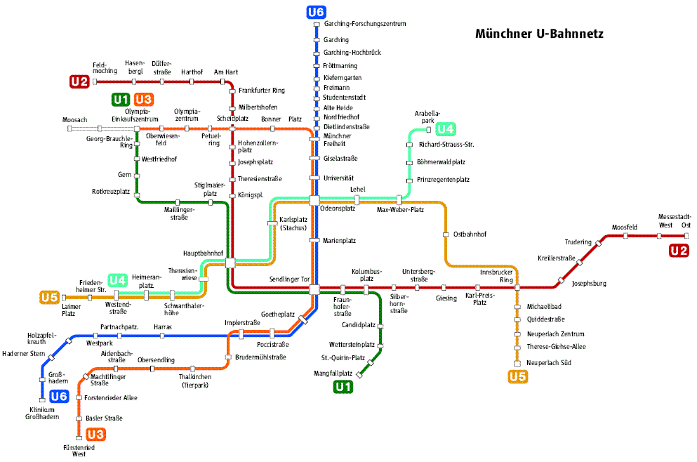 U-Bahnnetz München